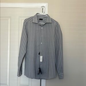 Ermenegildo Zegna Men's Striped Shirt, L